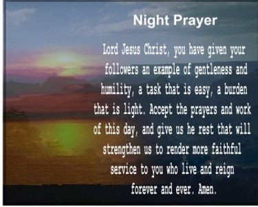 Night Prayer Night Prayer